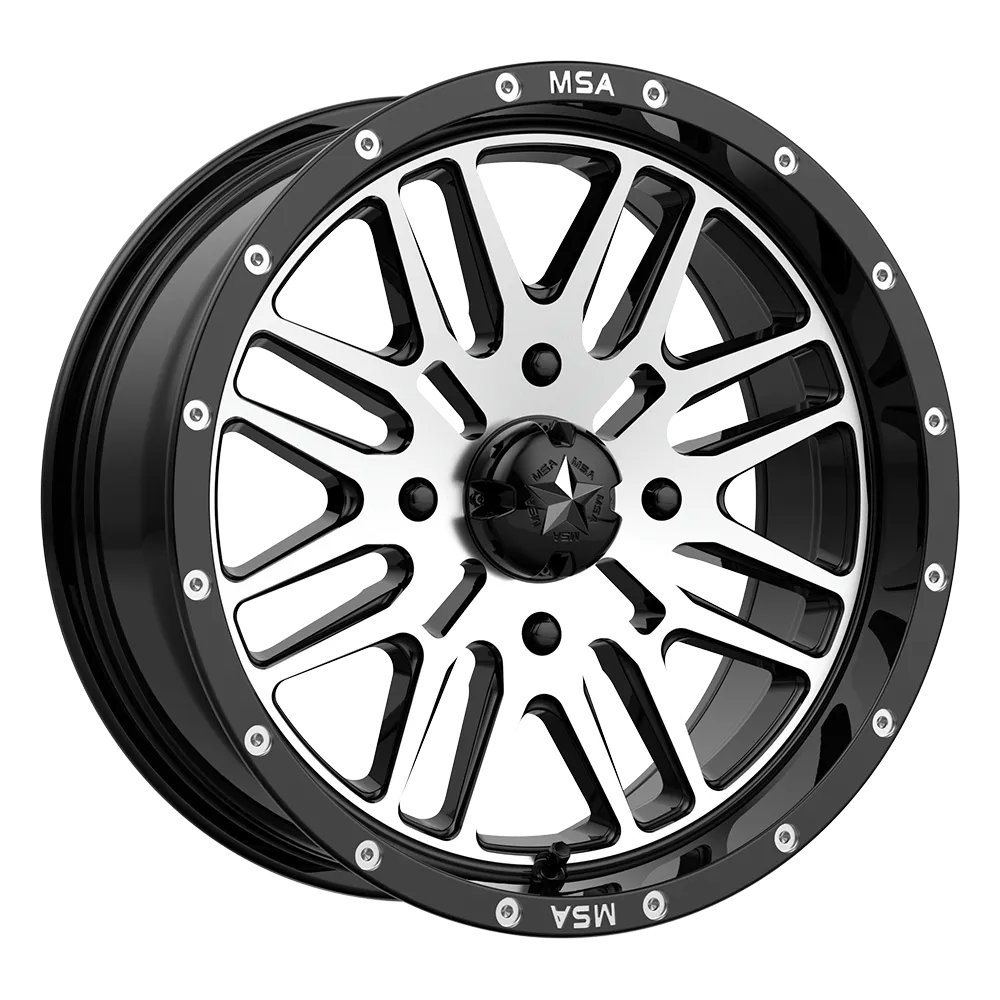 M38 16X7 4X156.00 GLOSS BLACK MACHI