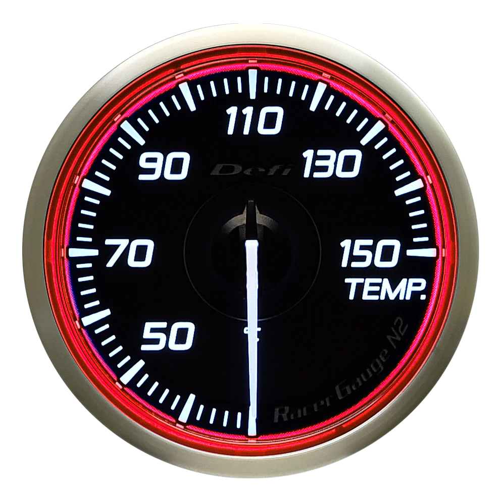 Defi DF Racer Gauge Temp Celsius Red 60mm