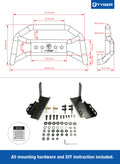 0718 SILVERADO/SIERRA 1500 FRONT BUMPER GUARD TXT BLACK LIGHT MOUNT BULL BAR