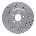 R1 07-15 Infiniti G35 Front Right Drilled & Slotted Geoperformance Rotor