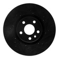R1 16-17 Volvo XC60 Front Right Drilled & Slotted Black Brake Rotor