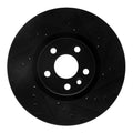 R1 16-17 Volvo XC60 Front Right Drilled & Slotted Black Brake Rotor