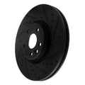 R1 16-17 Volvo XC60 Front Right Drilled & Slotted Black Brake Rotor