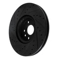 R1 16-17 Volvo XC60 Front Right Drilled & Slotted Black Brake Rotor