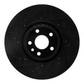R1 16-17 Volvo XC60 Front Right Drilled & Slotted Black Brake Rotor