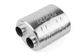 Premium Sound Absorption Muffler Dual 63.5mm (2.5 Inch) T304 stainless steel with straight-through Dual 63.5mm (2.5 Inch) inlet and outlet. Oval Body 220mm (8.66 Inch) x 169mm (6.65 Inch) x 260mm (10.24 Inch) APR
