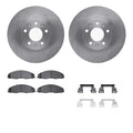 R1 Concepts Brake Rotor- Blank with Optimum Oe Pads Hdw Fits Cadillac CTS
