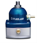 Fuelab 525 EFI Adjustable FPR In-Line 90-125 PSI (1) -6AN In (1) -6AN Return - Blue