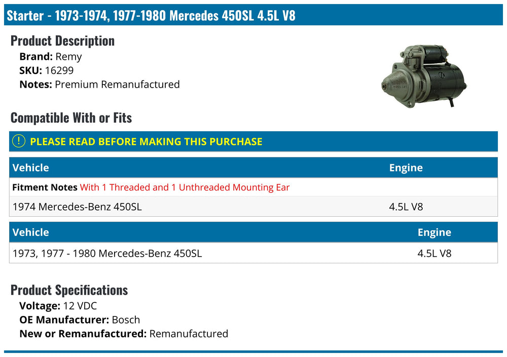 REMANUFACTURED ALTERNATOR