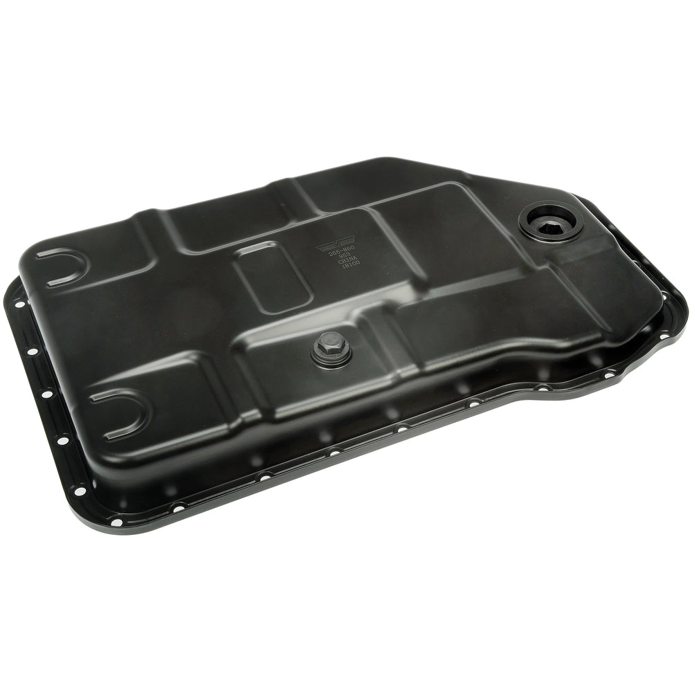 TRANSMISSION PAN WITH DRAIN PLUG