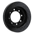 R1 77-93 Chevrolet V30 & V3500 Pickup Front Right Drilled & Slotted Black Brake Rotor