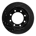 R1 77-93 Chevrolet V30 & V3500 Pickup Front Right Drilled & Slotted Black Brake Rotor