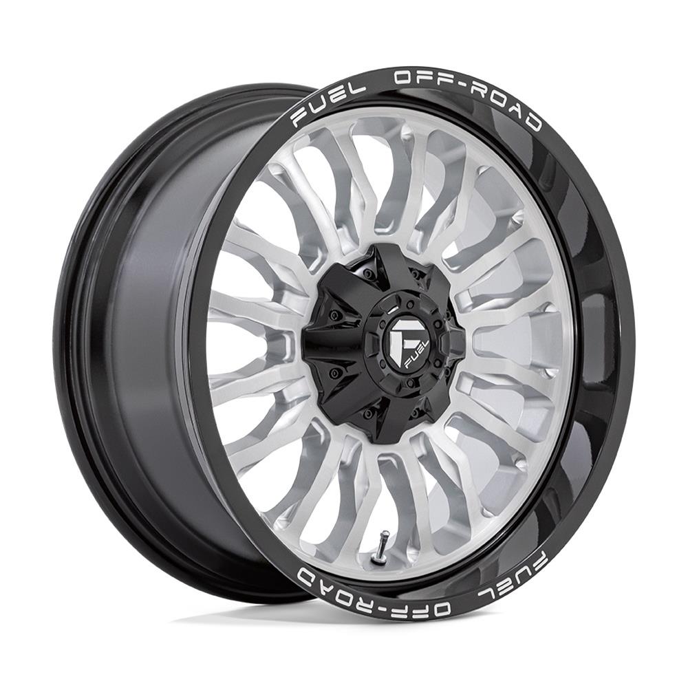 D798 20X9 5X4.5/5.0 SLVR-BRSH BLK-L