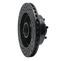 R1 91-96 Dodge Dakota RWD Front Right Drilled & Slotted Black Brake Rotor