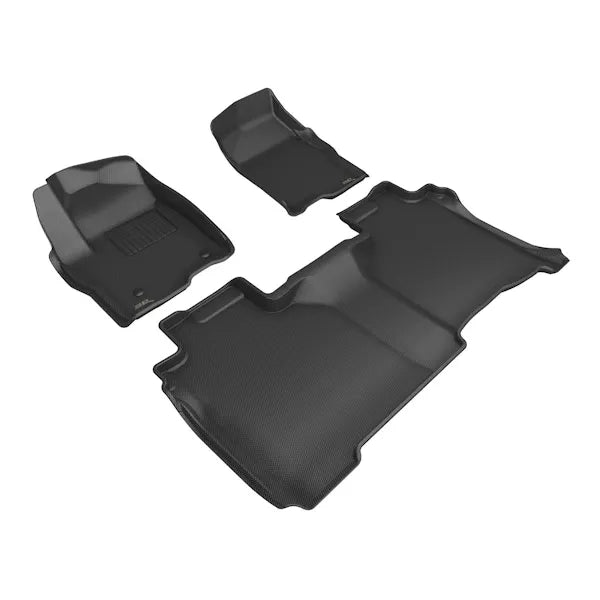 25C SILVERADO DOUBLE CAB BUCKET SEATS KAGU FLOORLINER ROW 1 & 2 BLACK