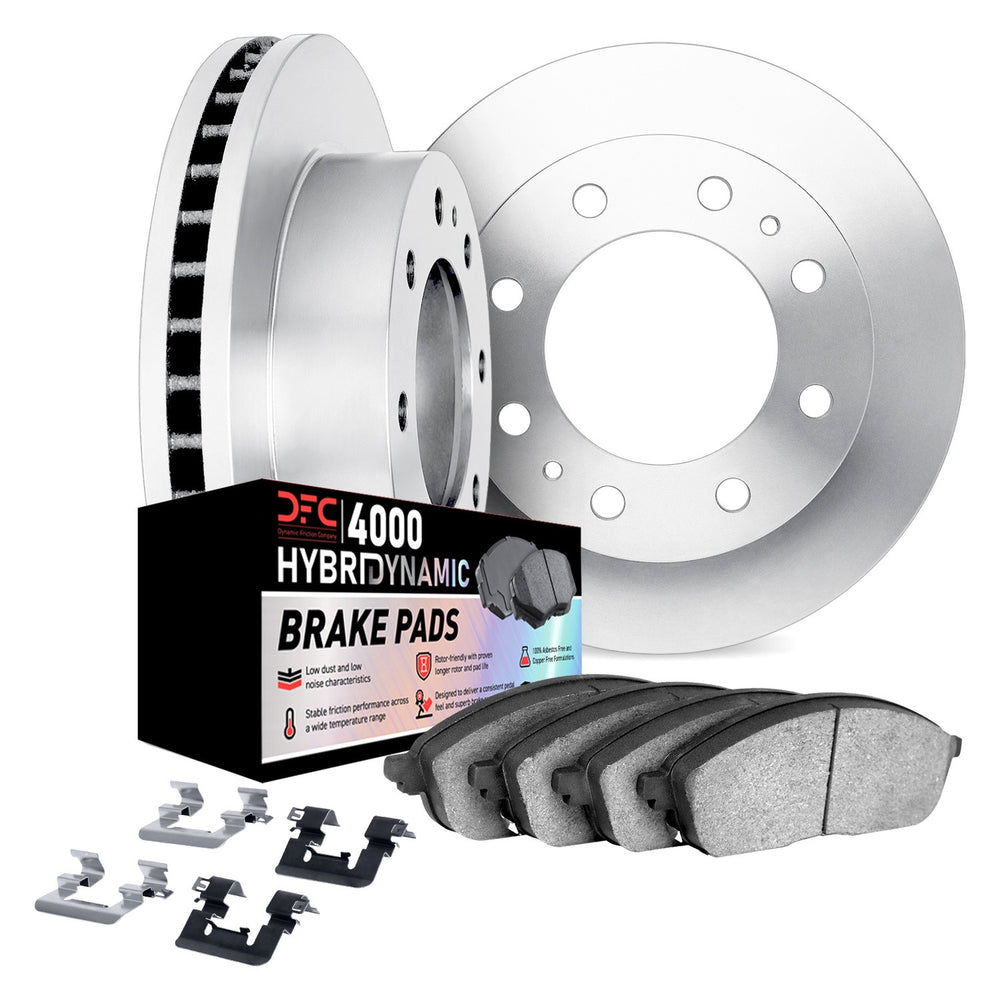 DFC 820093 Dodge D250 Front Rotors w/4000 HybriDynamic Brake Pads w/Hardware