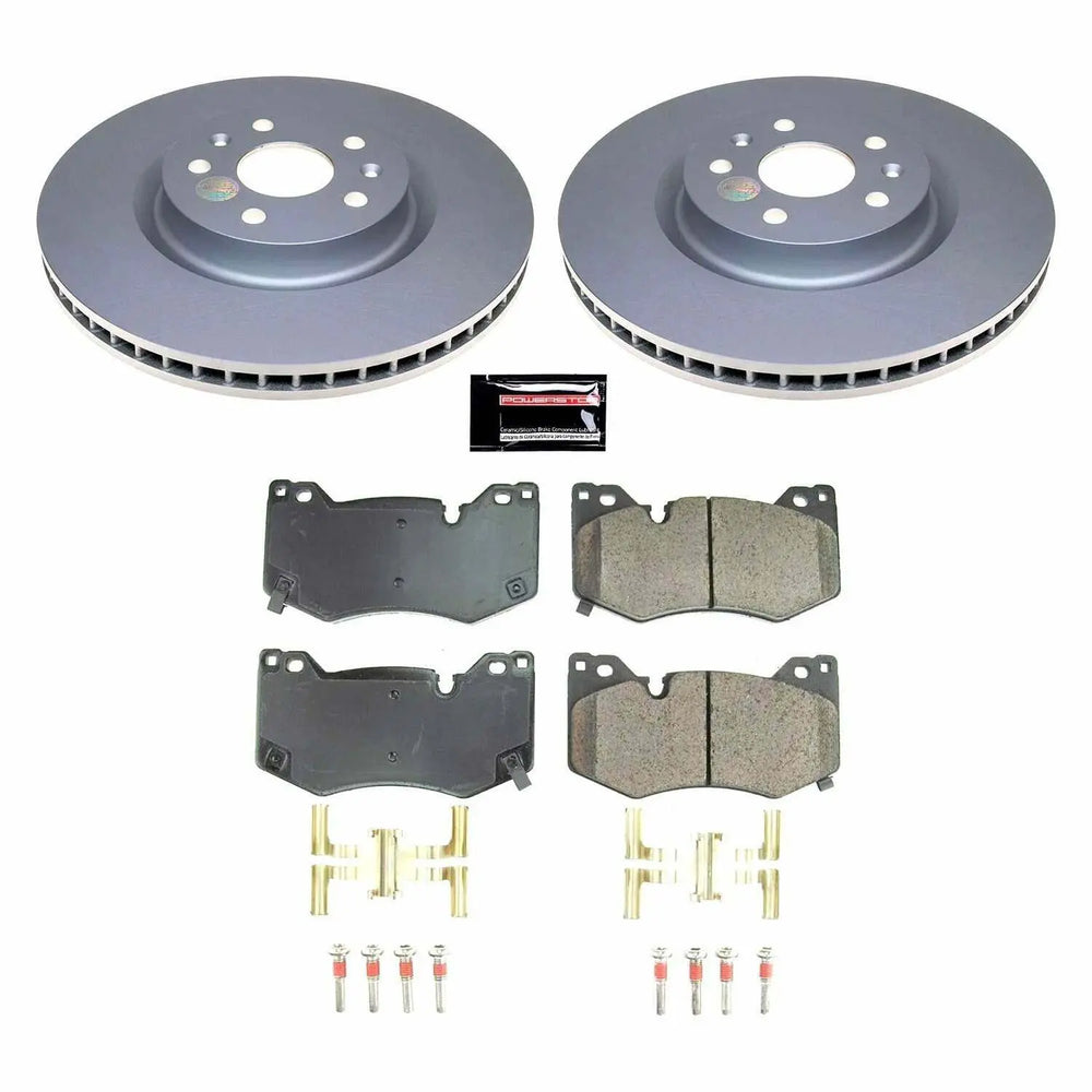 Power Stop 20-21 Chevrolet Corvette Front Z17 Coated Brake Kit
