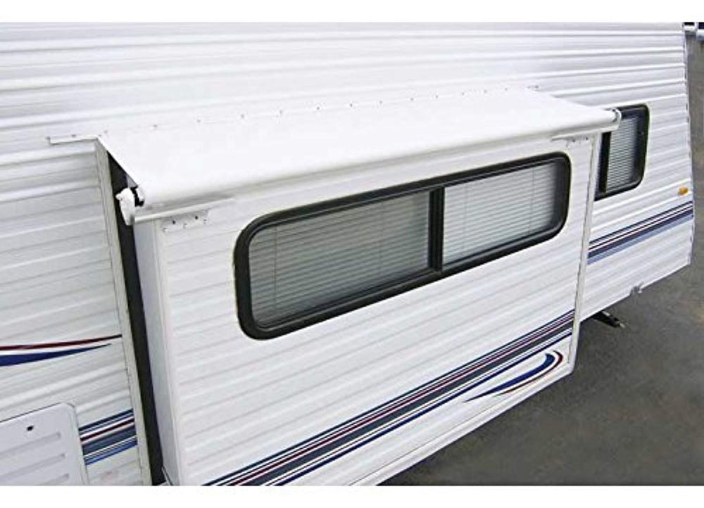 RV SLIDEOUT VINYL AWNING 81IN WHITE