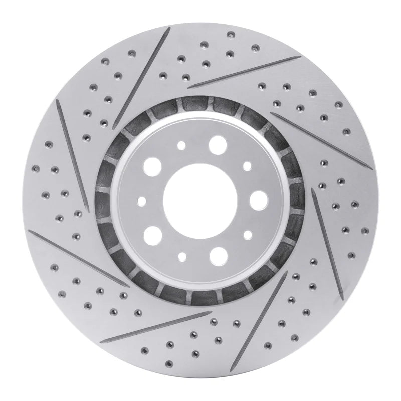 R1 03-09 Volvo Xc90 Front Left Drilled & Slotted Geoperformance Rotor