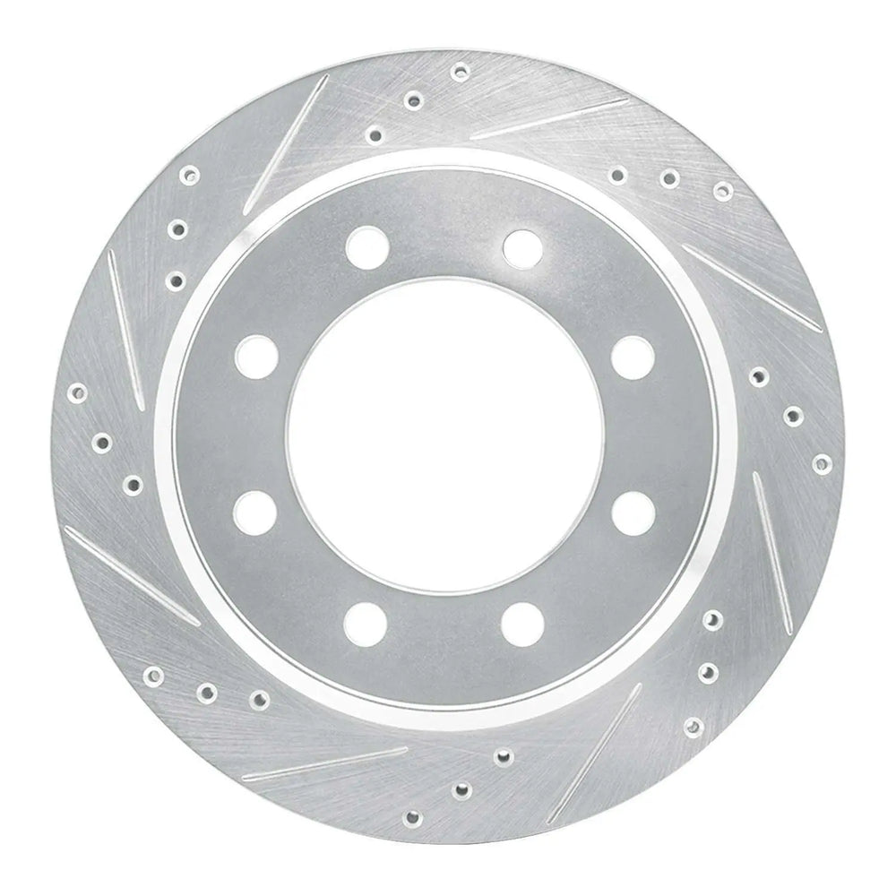 R1 08-21 Ford E-150 Rear Left Slotted Black Brake Rotor