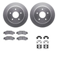 R1 Concepts Carbon Series Brake Rotors - Perf Off-Road/Tow Pads - Hdw Fits Chevrolet Blazer
