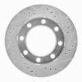 DFC 76-81 Chrysler New Yorker Front Right Drilled & Slotted Silver Brake Rotor