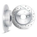 DFC 76-81 Chrysler New Yorker Front Right Drilled & Slotted Silver Brake Rotor