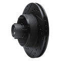 R1 1978-1990 Buick Estate Wagon Front Left Drilled & Slotted Black Brake Rotor
