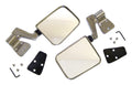 Manual Folding Mirror Kit for 1987-2006 Jeep YJ, TJ Wrangler, Chrome Crown Automotive