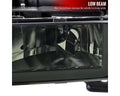 HEADLIGHT BUMPER LIGHT AND CORNER LIGHT COMBO CHROME HOUSING AND SMOKED LENS WITH LED BAR