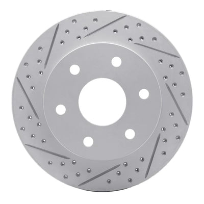 DFC 21-25 Jeep Grand Wagoneer Rear Left Drilled & Slotted Geoperformance Rotor