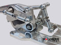 Adjustble short shifter in natural anodized finish with titanium anodizing 695 style knob