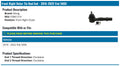 MOOG 15-18 Jeep Renegade Front Right Outer / Right Outer Tie Rod