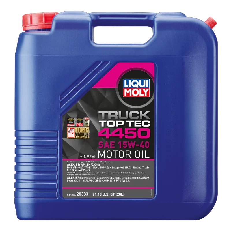 LIQUI MOLY 20L Top Tec 4110 Motor Oil SAE 5W40