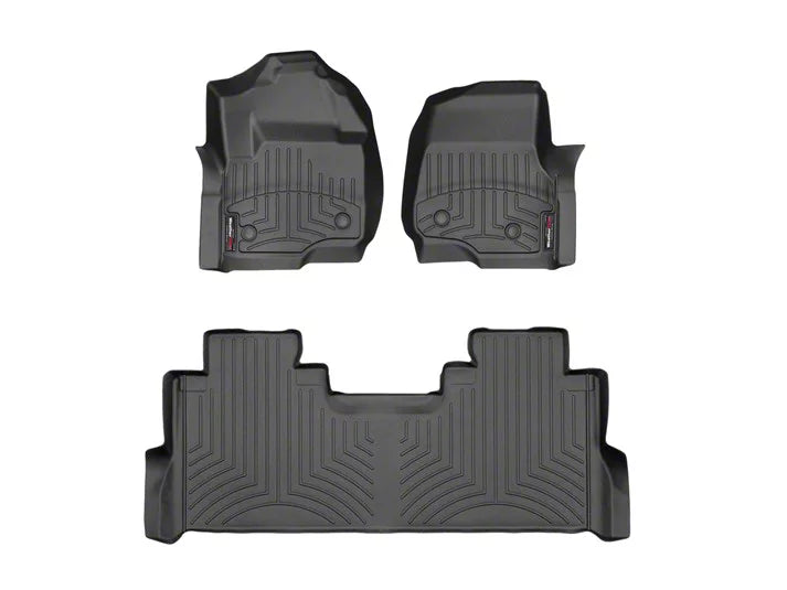 WeatherTech Black Front and Rear Floorliners for Vinyl Floors Fits -20-23 F-250 F-350 F-450 F-550 4410511V-4410123