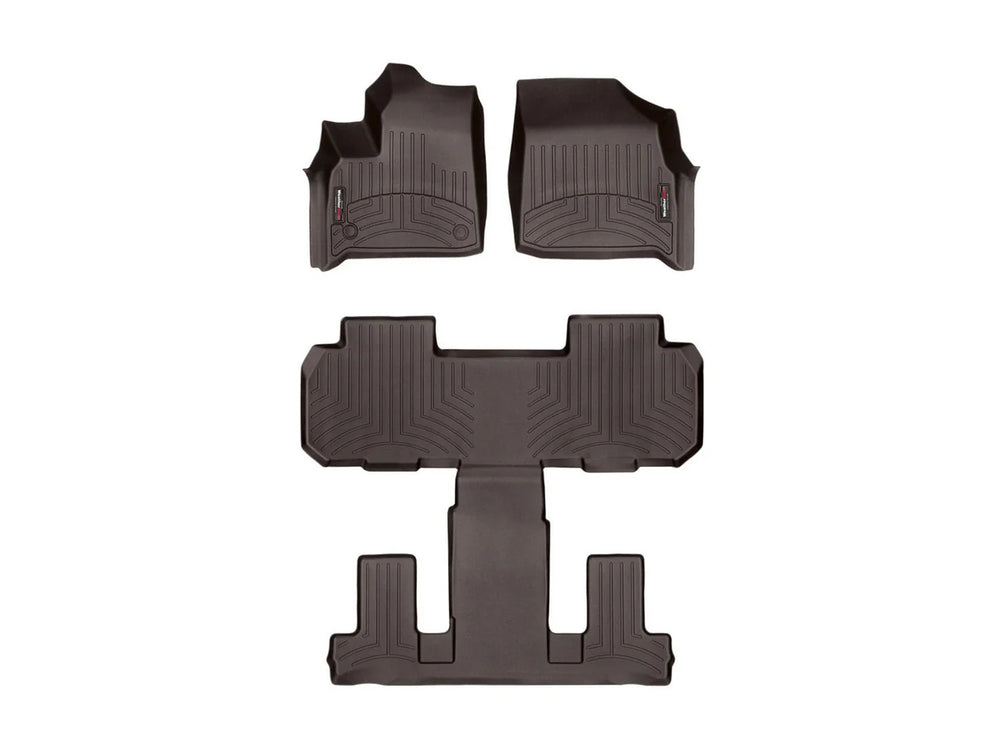 WeatherTech Cocoa Front and Rear Floorliners Fits -20-23 Traverse 471228-1-2