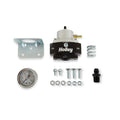 ADJUSTABLE BILLET BYPASS FUEL PRESSURE REGULATOR 3/8 NPT KIT W/ GUAGE & ADAPTER