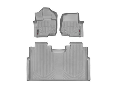 WeatherTech Grey Front and Rear Floorliners Fits -20-24 F-150 46697-1-4