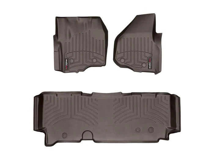WeatherTech Cocoa Front and Rear Floorliners Fits -20-16 F-250 F-350 F-450 F-550 474331-473053