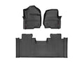 WeatherTech 2017+ Ford F-250/F-350/F-450/F-550 SuperCab Front and Rear FloorLiner - Black
