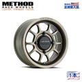 Method MR409 Bead Grip 15x7 / 5+2/38mm Offset / 4x136 / 106.25mm CB Steel Grey Wheel