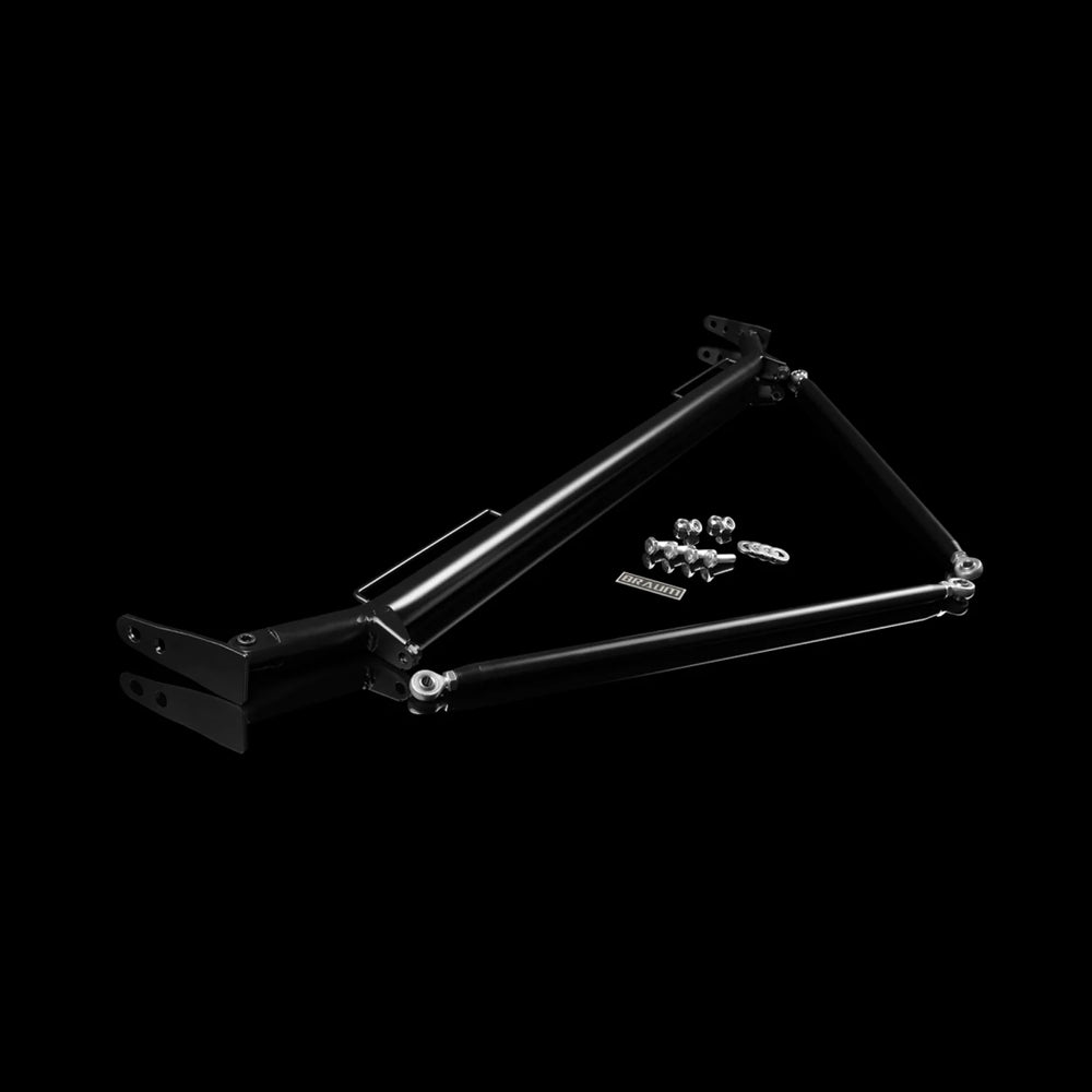 Braum 05-14 Ford Mustang Harness Bar Kit - Black Satin - BRHB-52BM