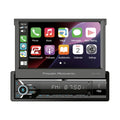 1DIN DIGITAL MEDIA CAR STEREO W/ WIRELESS APPLE CARPLAY/ANDROID AUTO/BT & MOTORIZED 7IN LCD