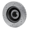 R1 Concepts Brake Rotor Drilled and Slotted Silver Fits Lincoln Town