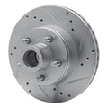 R1 Concepts Brake Rotor Drilled and Slotted Silver Fits Lincoln Town