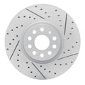 DFC 18-25 Volkswagen Atlas Front Right Drilled & Slotted Geoperformance Rotor
