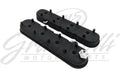 Granatelli 96-22 GM LS Tall Valve Cover w/Angled Coil Mounts - Black Wrinkle (Pair)
