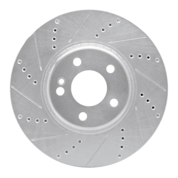 R1 16-20 BMW 740E IPerformance xDrive Rear Left Slotted Black Brake Rotor