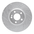 R1 16-20 BMW 740E IPerformance xDrive Rear Left Slotted Black Brake Rotor