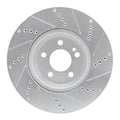 R1 16-20 BMW 740E IPerformance xDrive Rear Left Slotted Black Brake Rotor